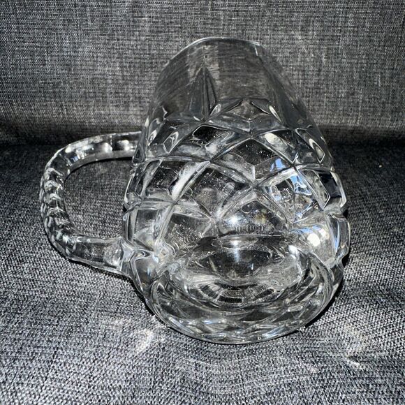 Crystal Beer Mug Handled Cristal D'Arques Longchamp Diamax HEAVY Excellent Nice! - Picture 3 of 5